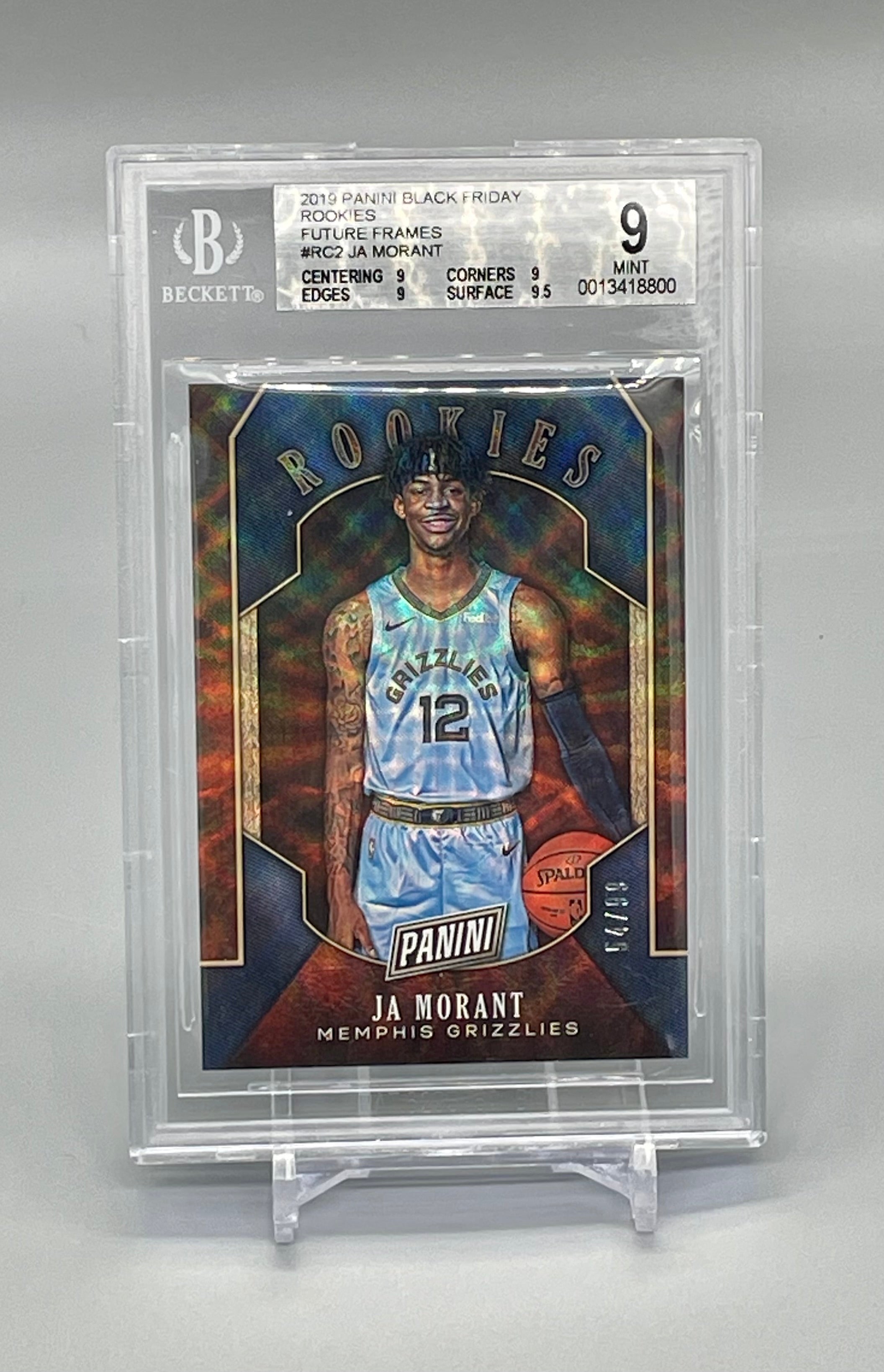 2019 Panini Black Friday Rookies Future Frames JA MORANT 99