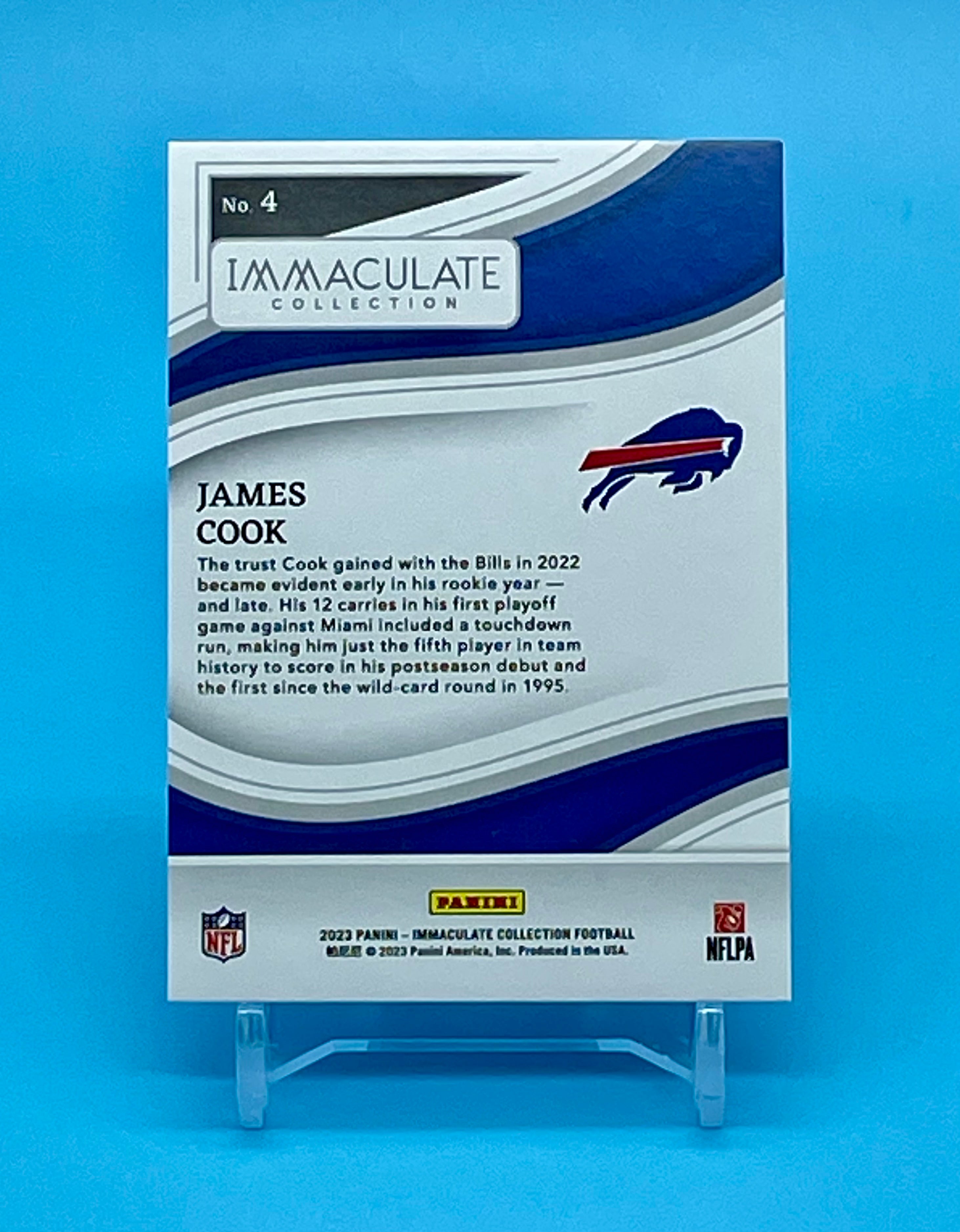 ❤️2023 Impeccable James Cook /99 Buffalo Bills Short Print #4