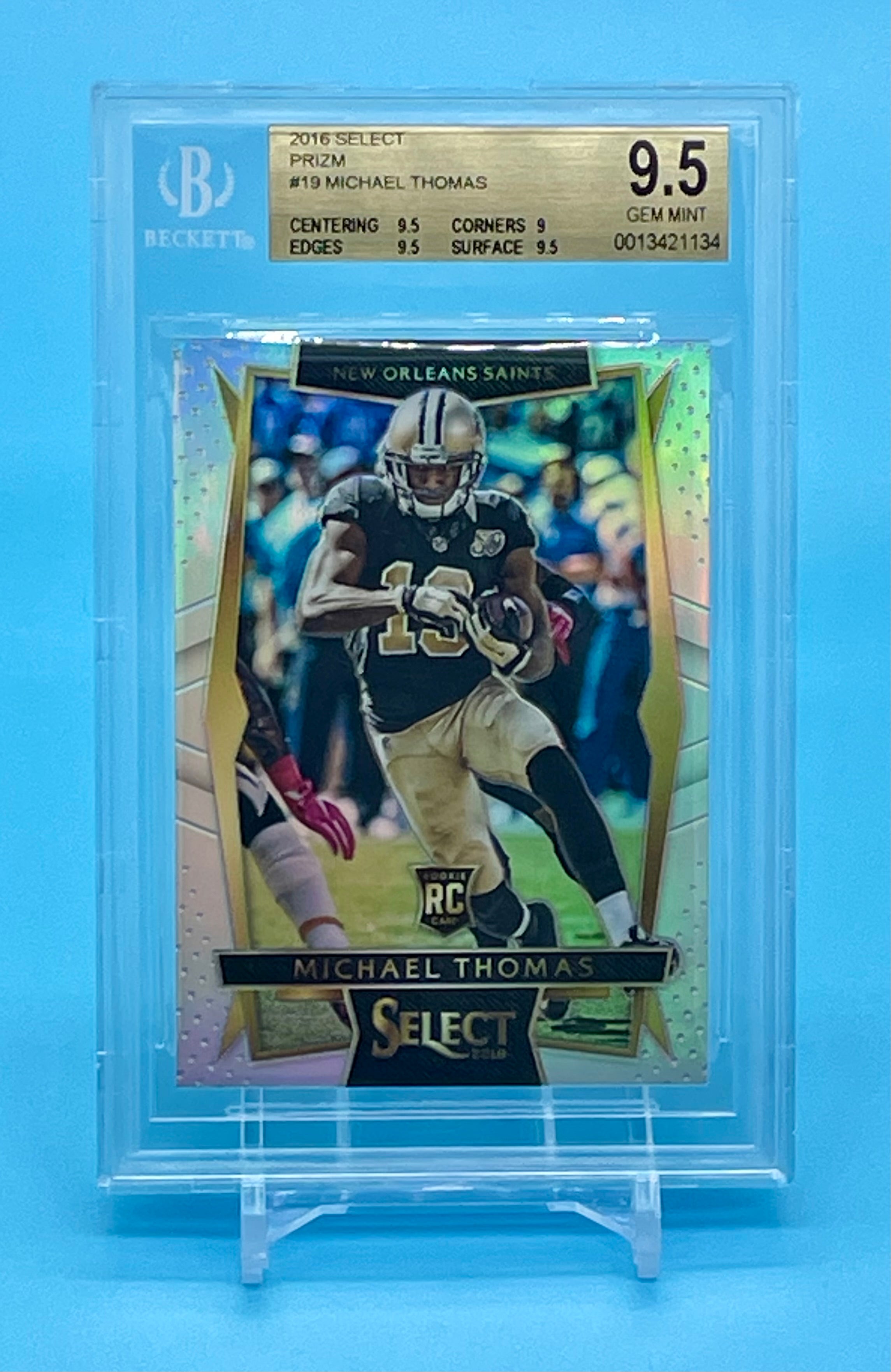 ❤️2016 Panini Select 19 Michael Thomas Silver Prizm Rookie Card BGS 9.5 GEM MINT POP 6!