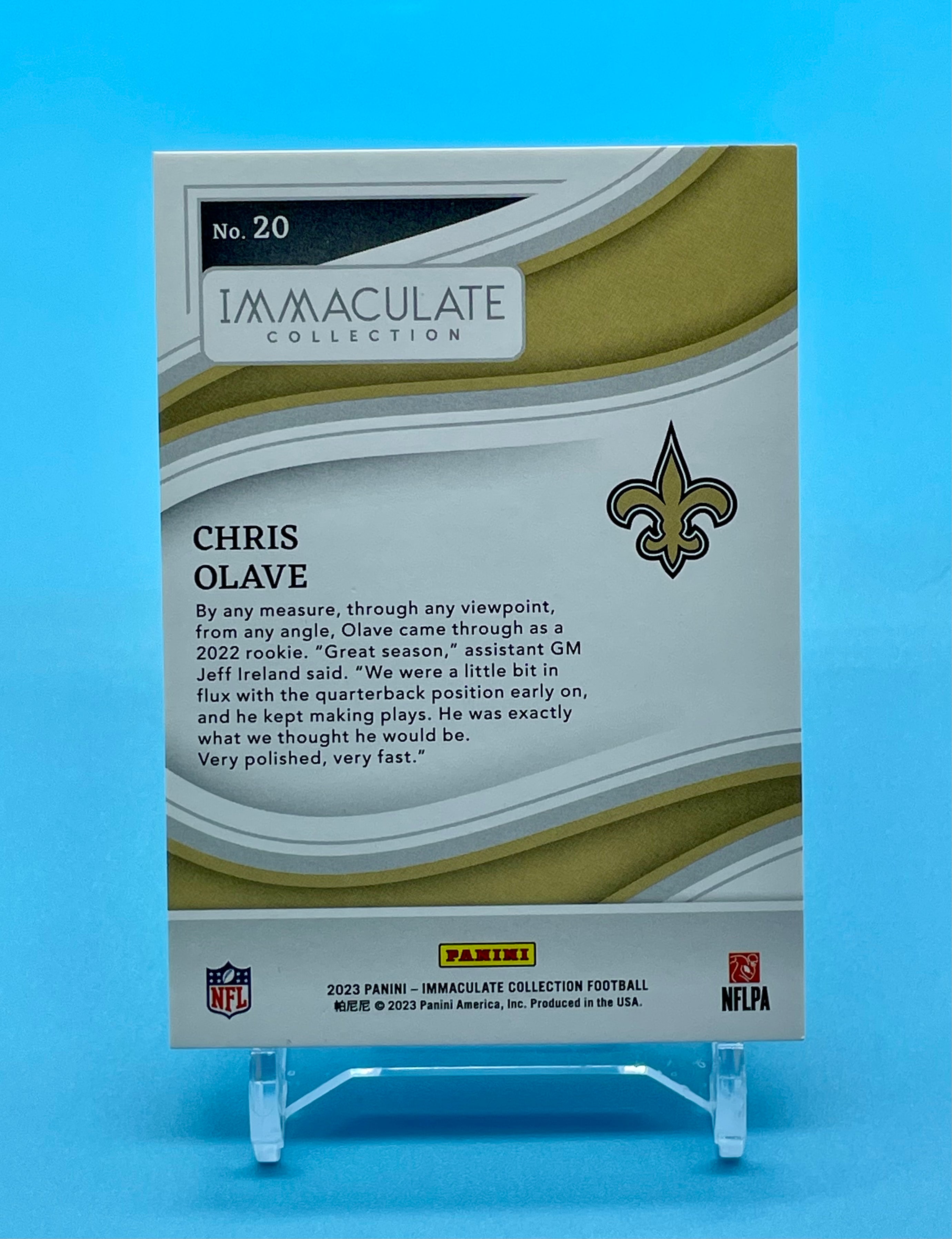 ❤️2023 Panini Immaculate Collection Chris Olave /99 - Saints