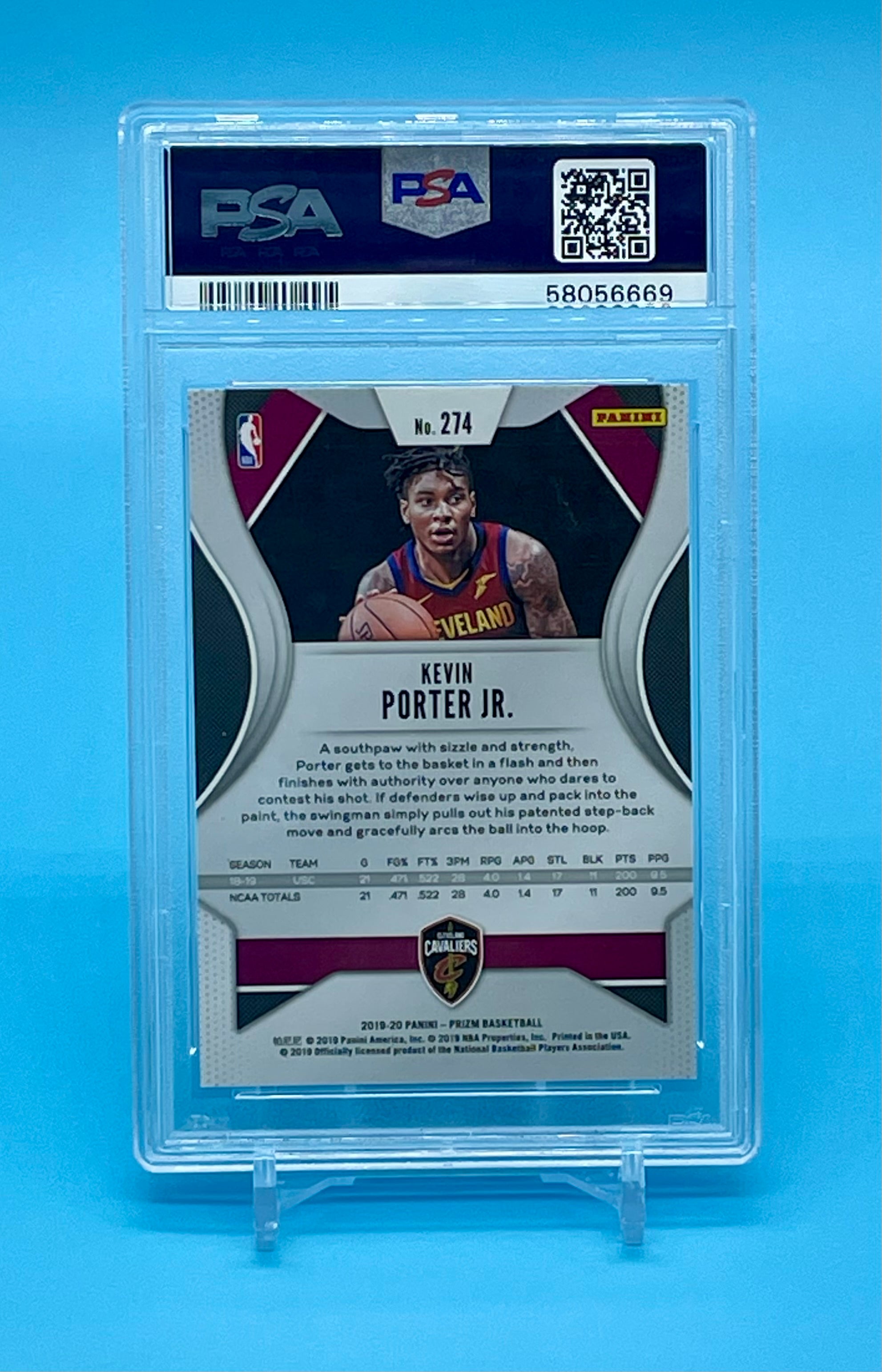 ❤️2019-20 Prizm Kevin Porter Jr Rookie RC #274 PSA 10