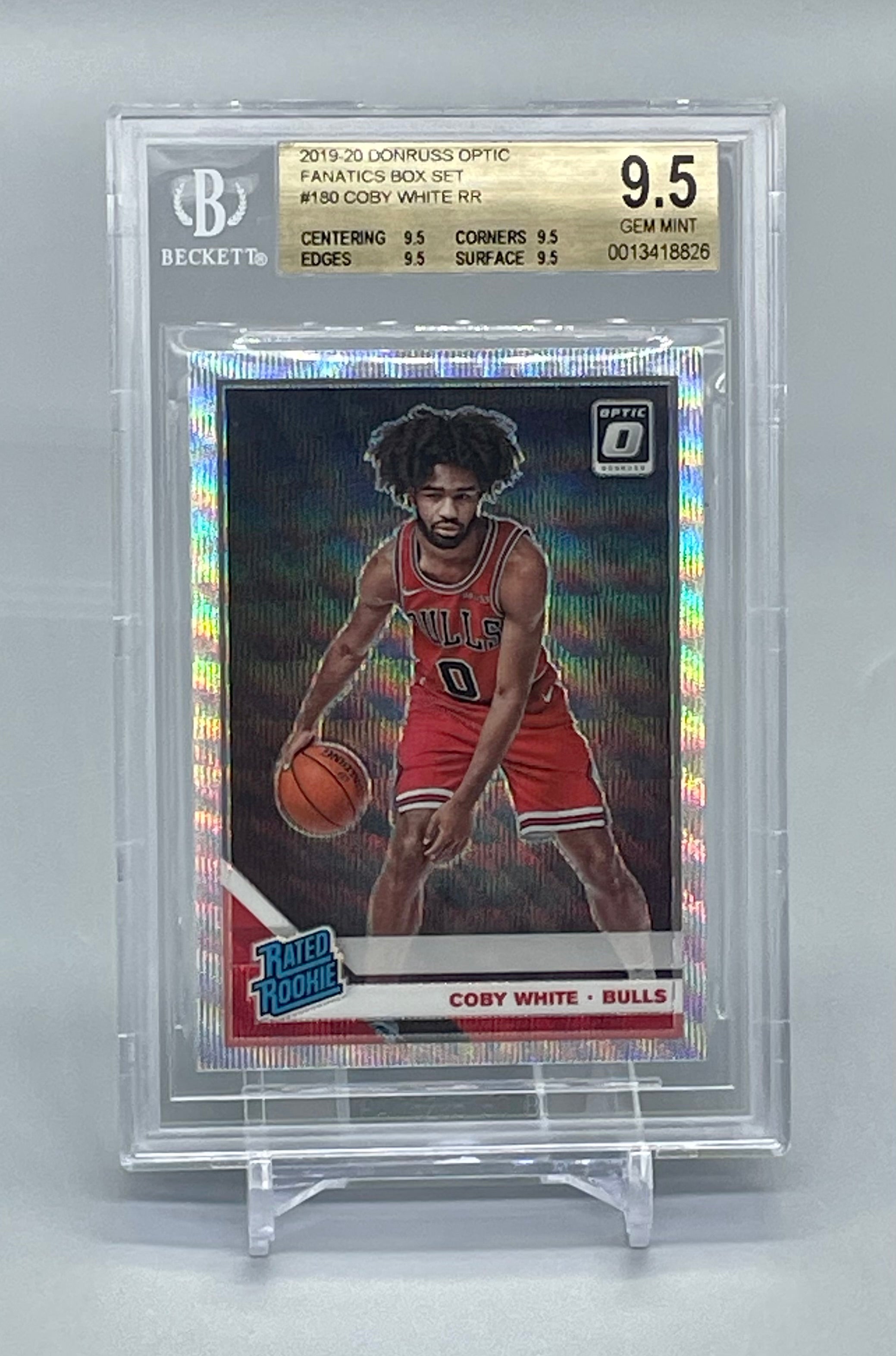 ❤️2019 Donruss Optic Fanatics Silver Wave 180 COBY WHITE TRUE GEM MINT BGS 9.5 RC