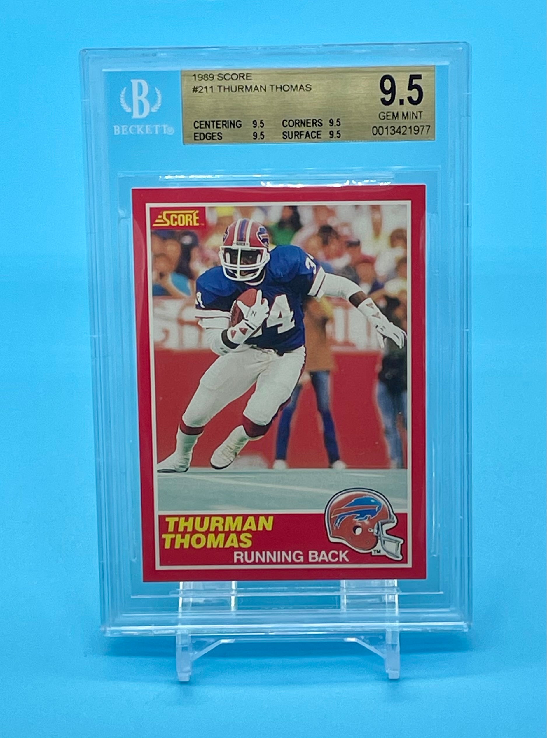 ❤️Thurman Thomas Bills HOF 1989 Score #211 Rookie Card RC BGS 9.5 True Gem Mint