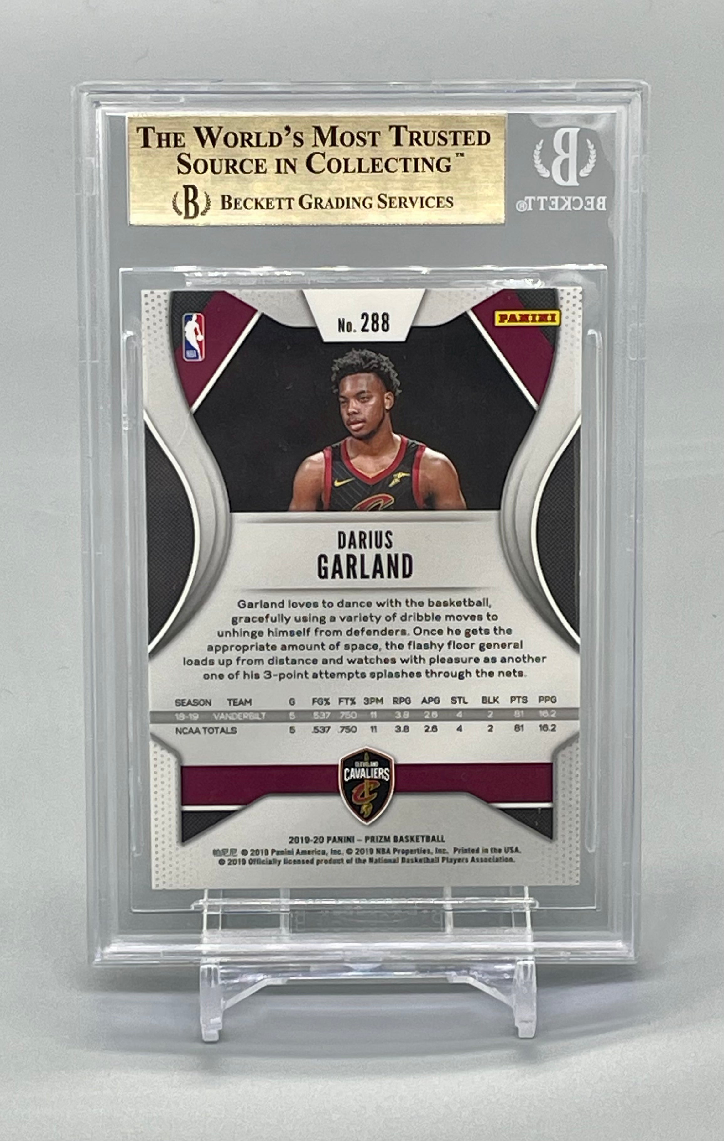 ❤️DARIUS GARLAND 2019 Panini Prizm 288 Rookie BGS 9.5 Cavaliers RC True Gem Mint