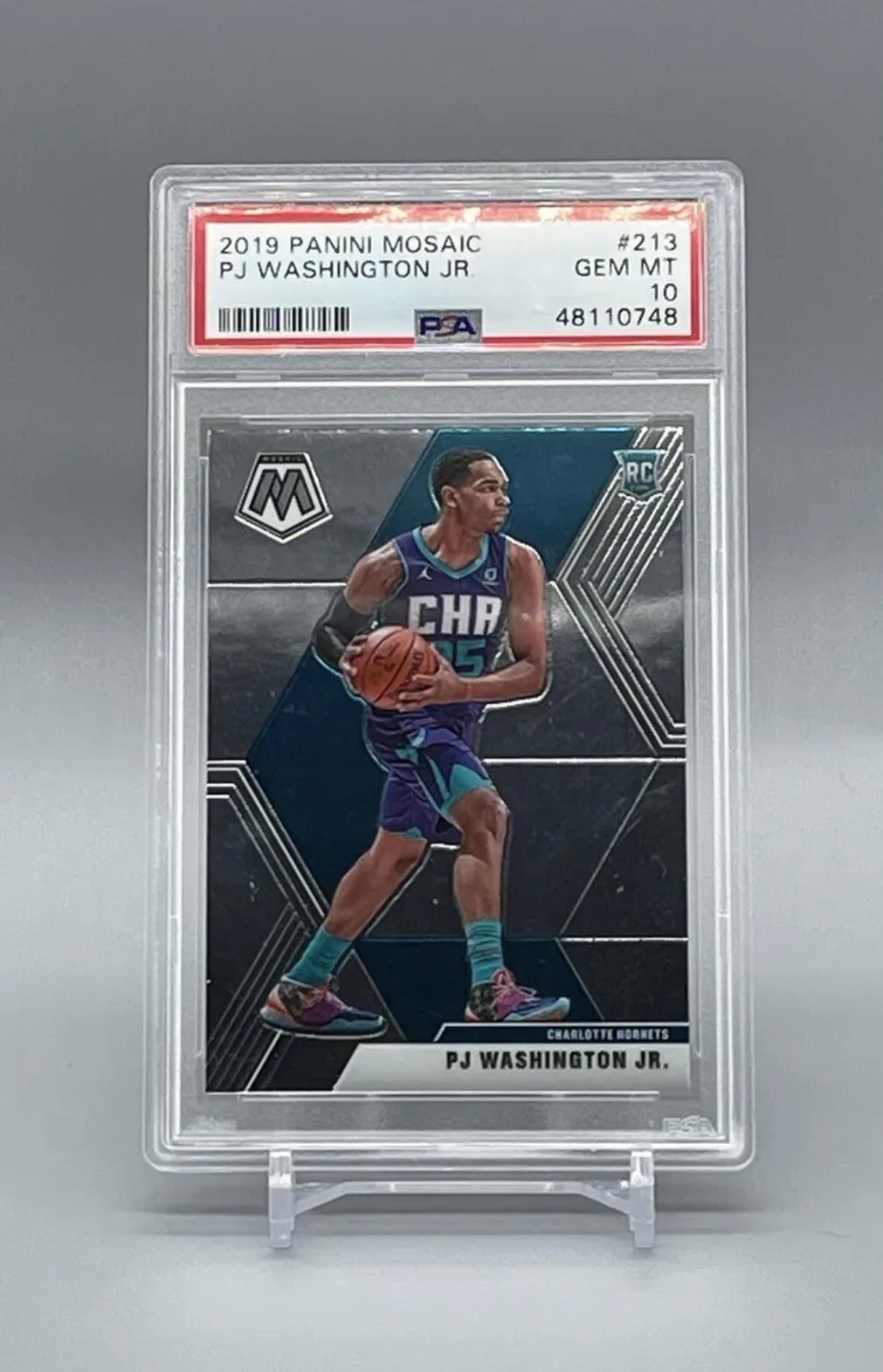 ❤️2019-20 Panini Mosaic #213 PJ Washington Jr. Hornets RC Rookie PSA 10 GEM MINT