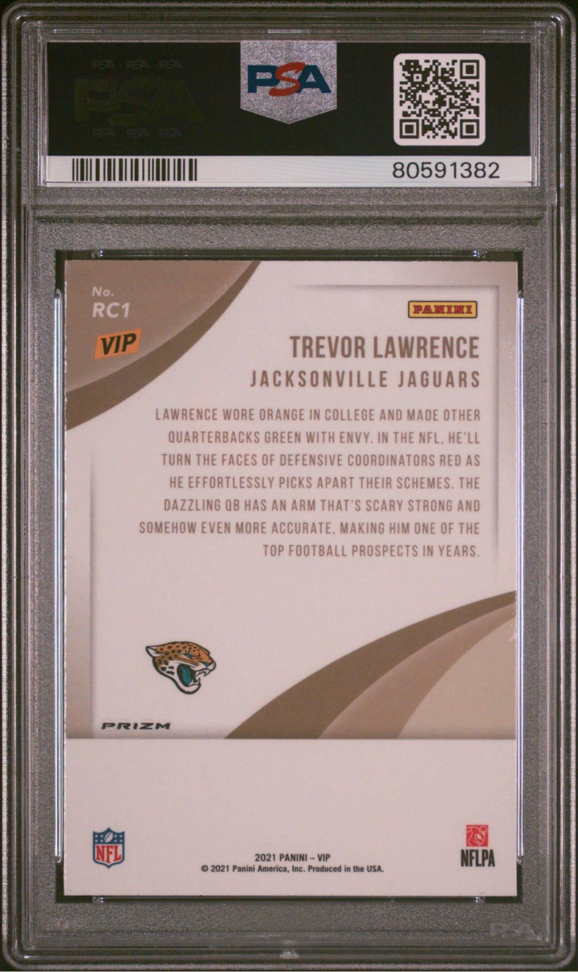 ❤️2021 Panini National VIP Trevor Lawrence Hyper Prizm Rookie Jaguars Psa 9 Pop 11