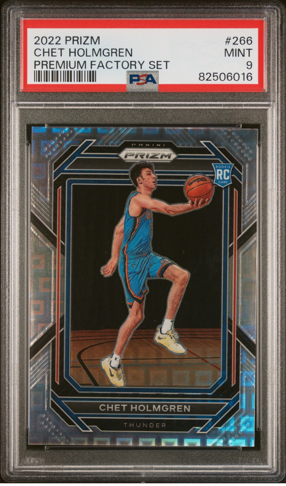 ❤️2022 Prizm Chet Holmgren RC Premium Factory Set /150 PSA 9 Mint #266 Rookie