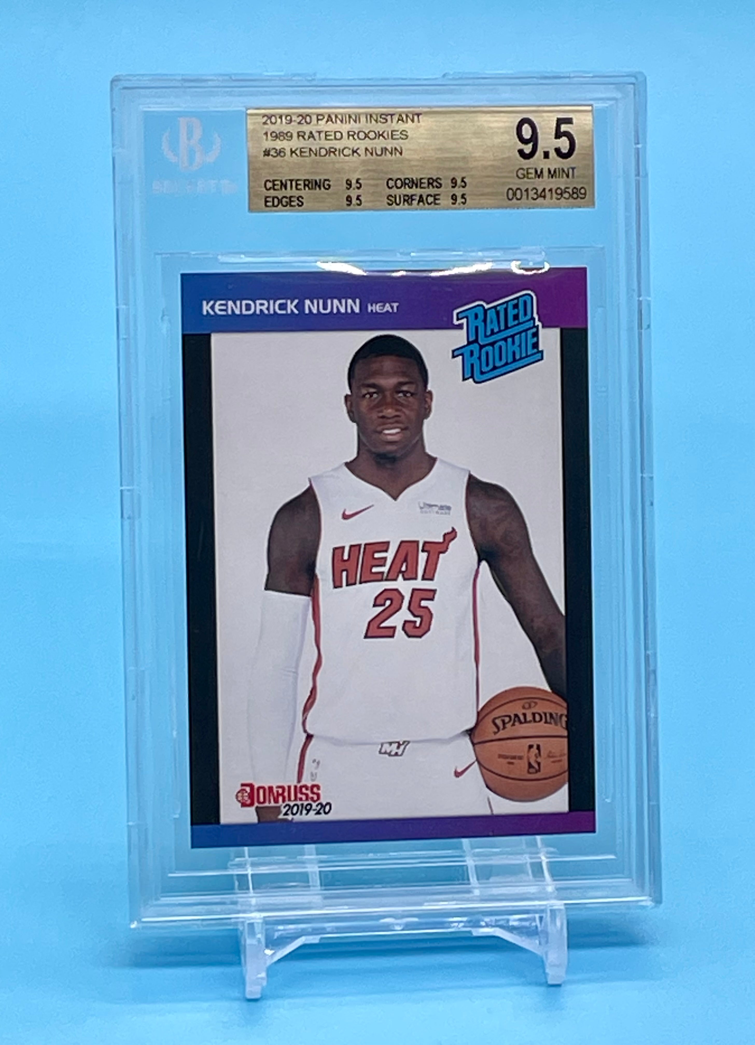 ❤️2019 Panini Instant Kendrick Nunn Rated 1989 Rookie BGS 9.5 True Gem Mint #36 Retro 1/3431 RC
