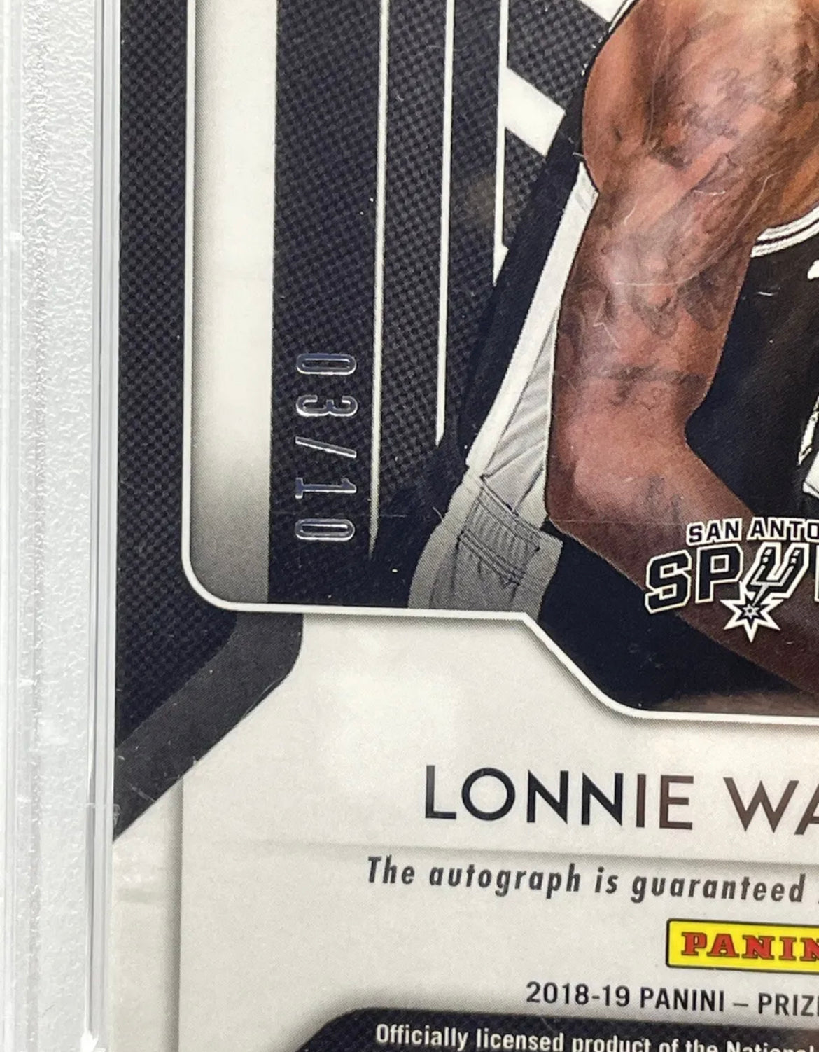 ❤️2018 Disco Prizm Lonnie Walker Gold Auto /10 Rookie Fast Break PSA 9/10 RC
