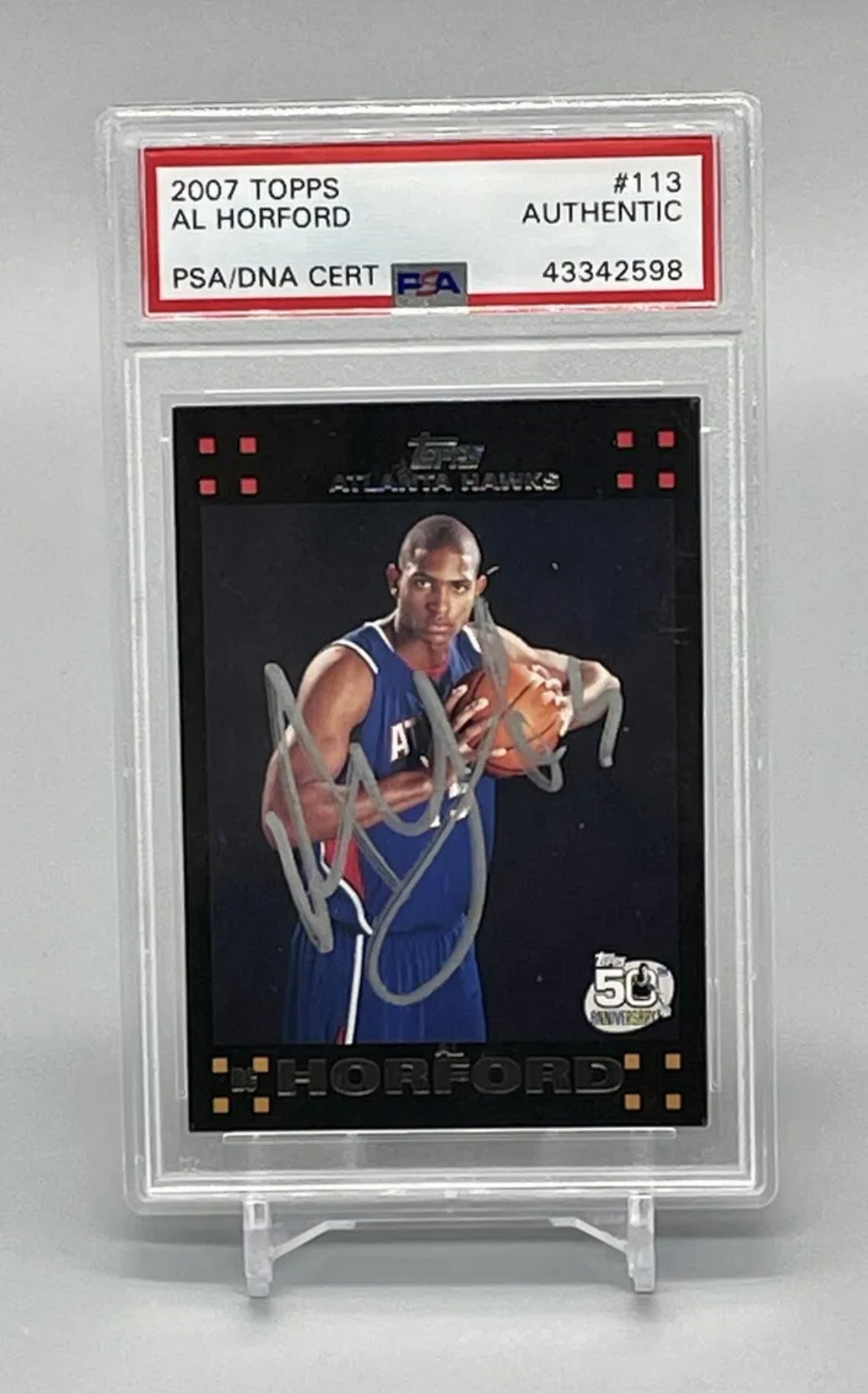 ❤️2007-08 Topps #113 AL HORFORD RC Rookie Auto Hand Signed Silver Ink PSA/DNA #113 Pop 2!