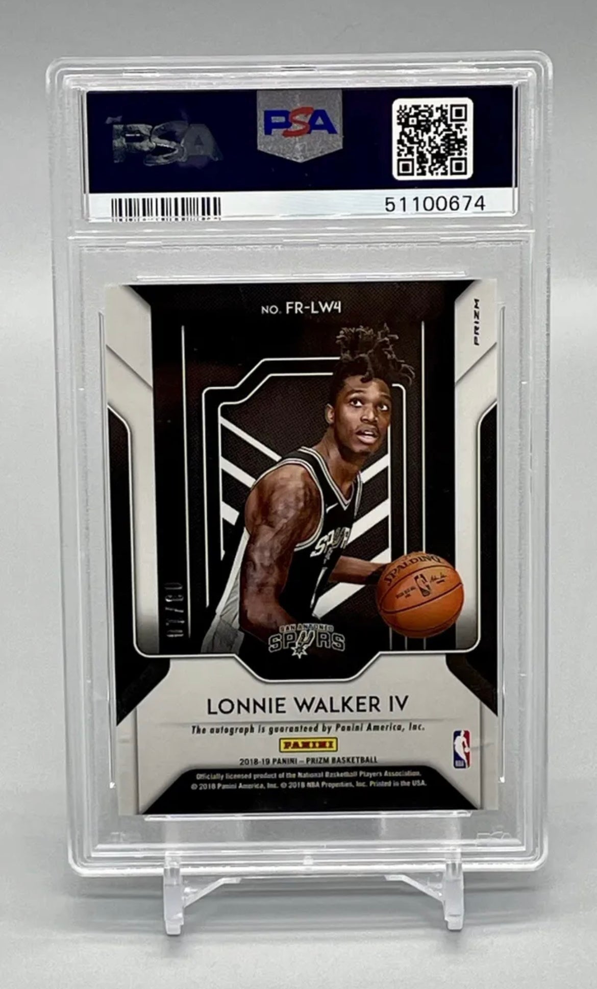 ❤️2018 Disco Prizm Lonnie Walker Gold Auto /10 Rookie Fast Break PSA 9/10 RC