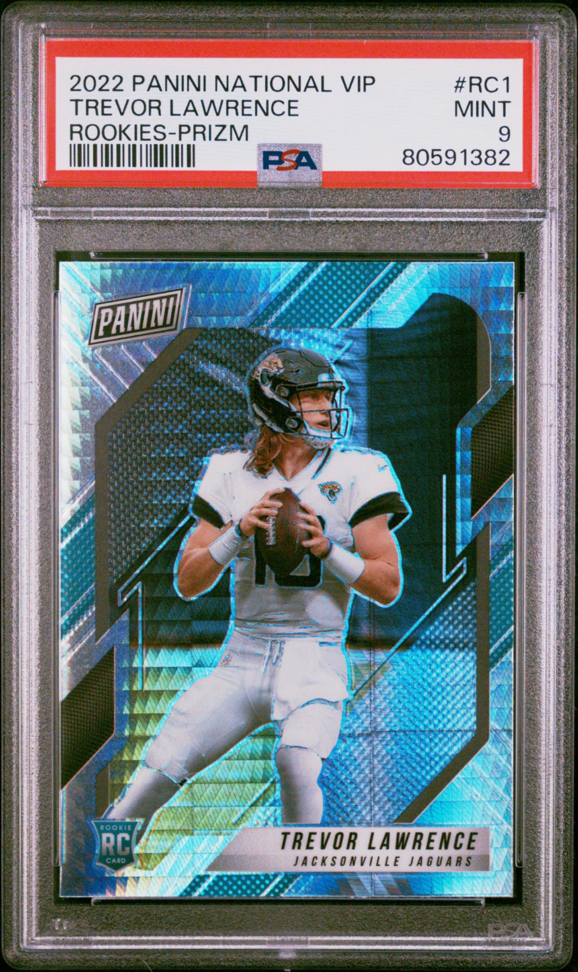 ❤️2021 Panini National VIP Trevor Lawrence Hyper Prizm Rookie Jaguars Psa 9 Pop 11