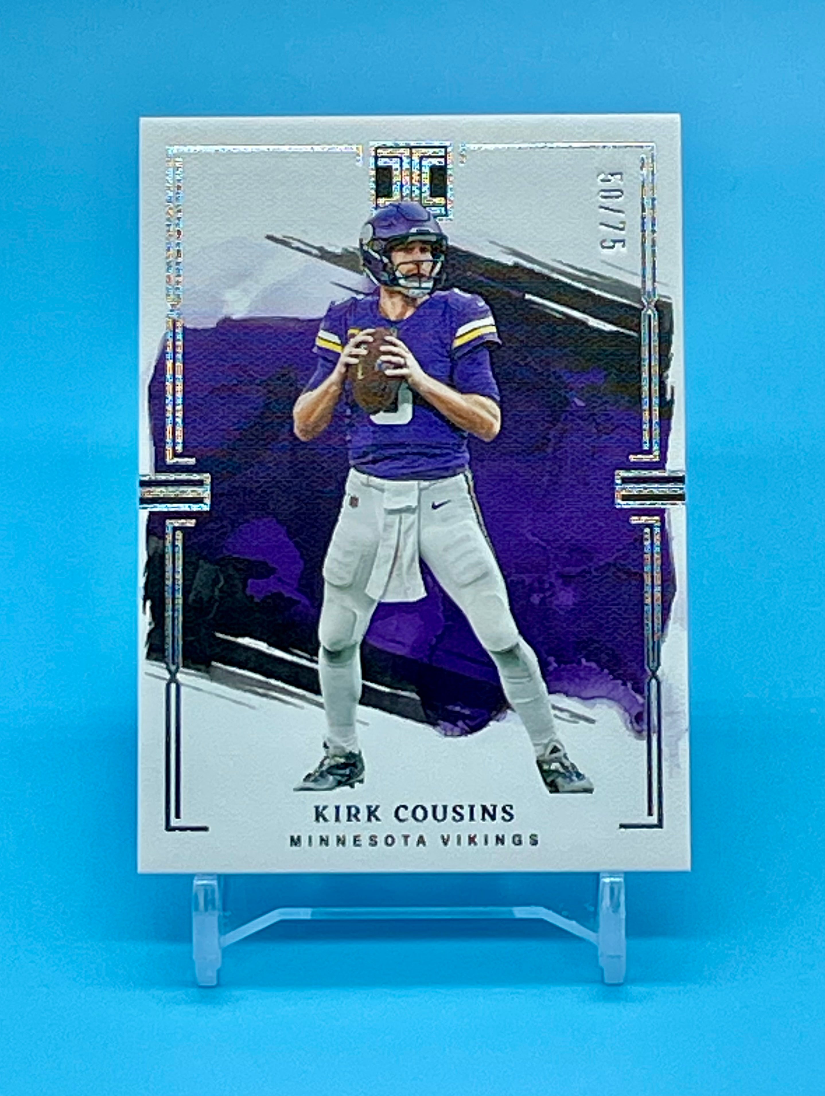 ❤️2023 Panini Impeccable Silver Kirk Cousins #/75 Minnesota Vikings #44