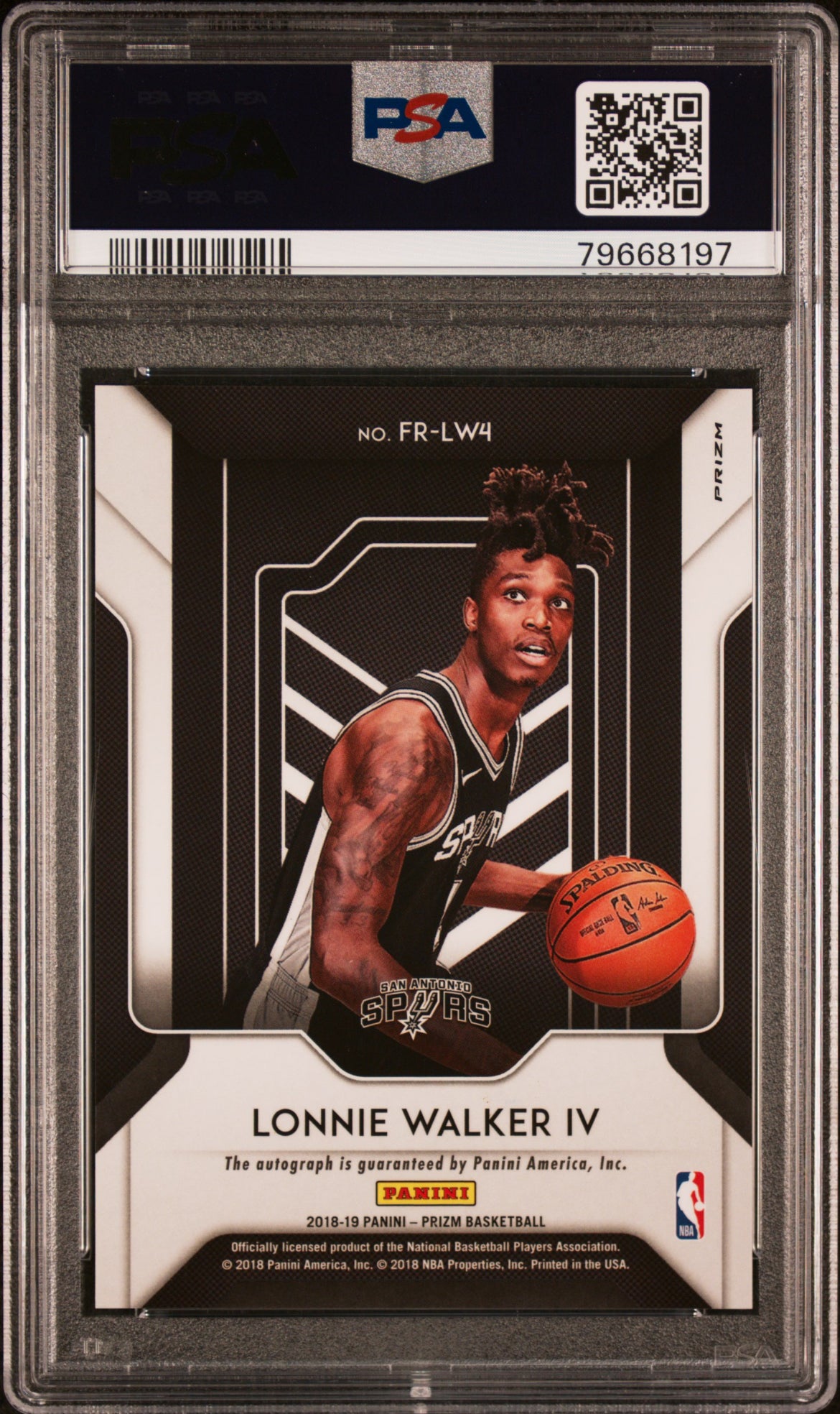 ❤️2018 Panini Prizm Lonnie Walker IV Fast Break Rookie RC Disco PSA 10 Auto 10 Pop 3