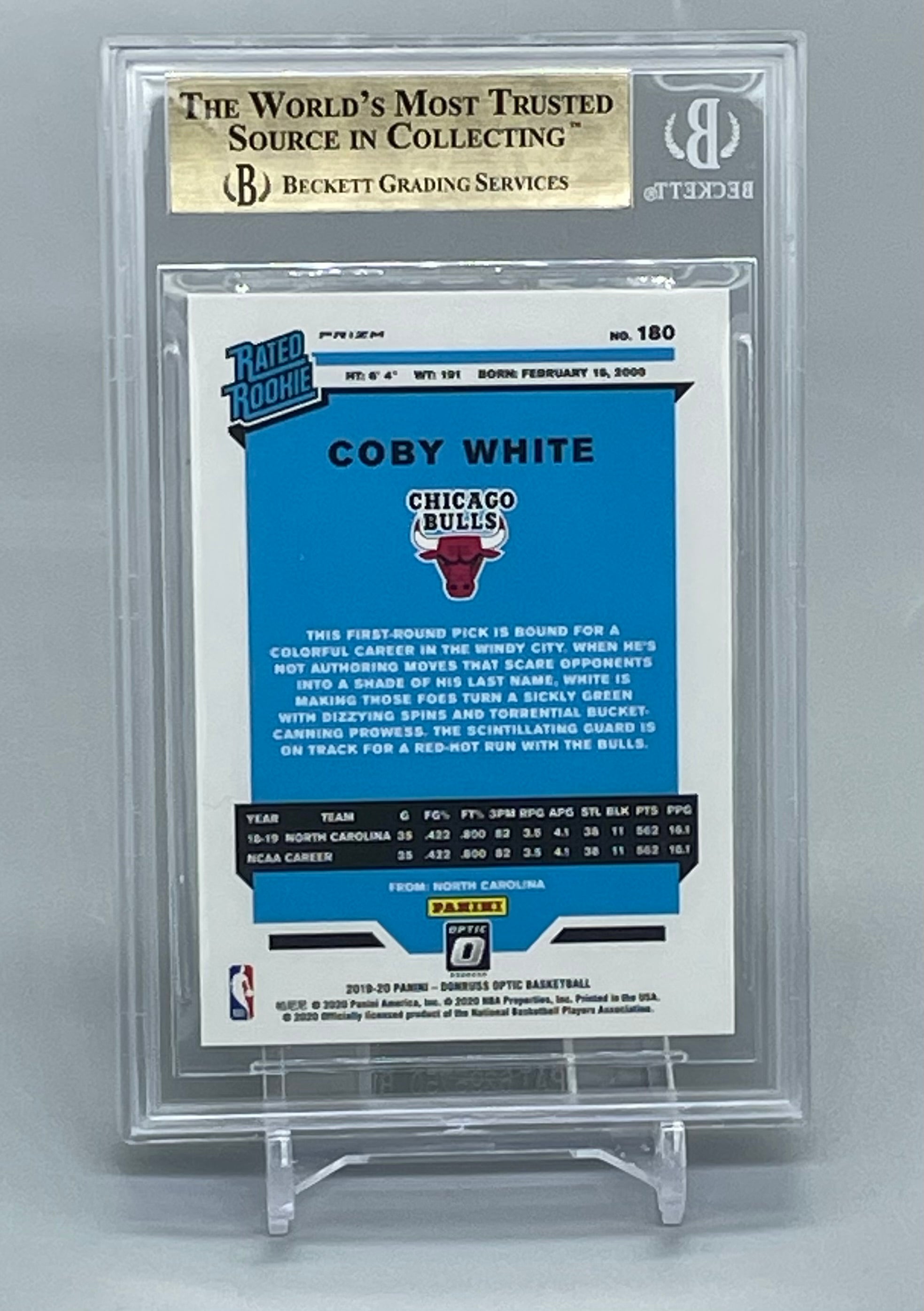 ❤️2019 Donruss Optic Fanatics Silver Wave 180 COBY WHITE TRUE GEM MINT BGS 9.5 RC