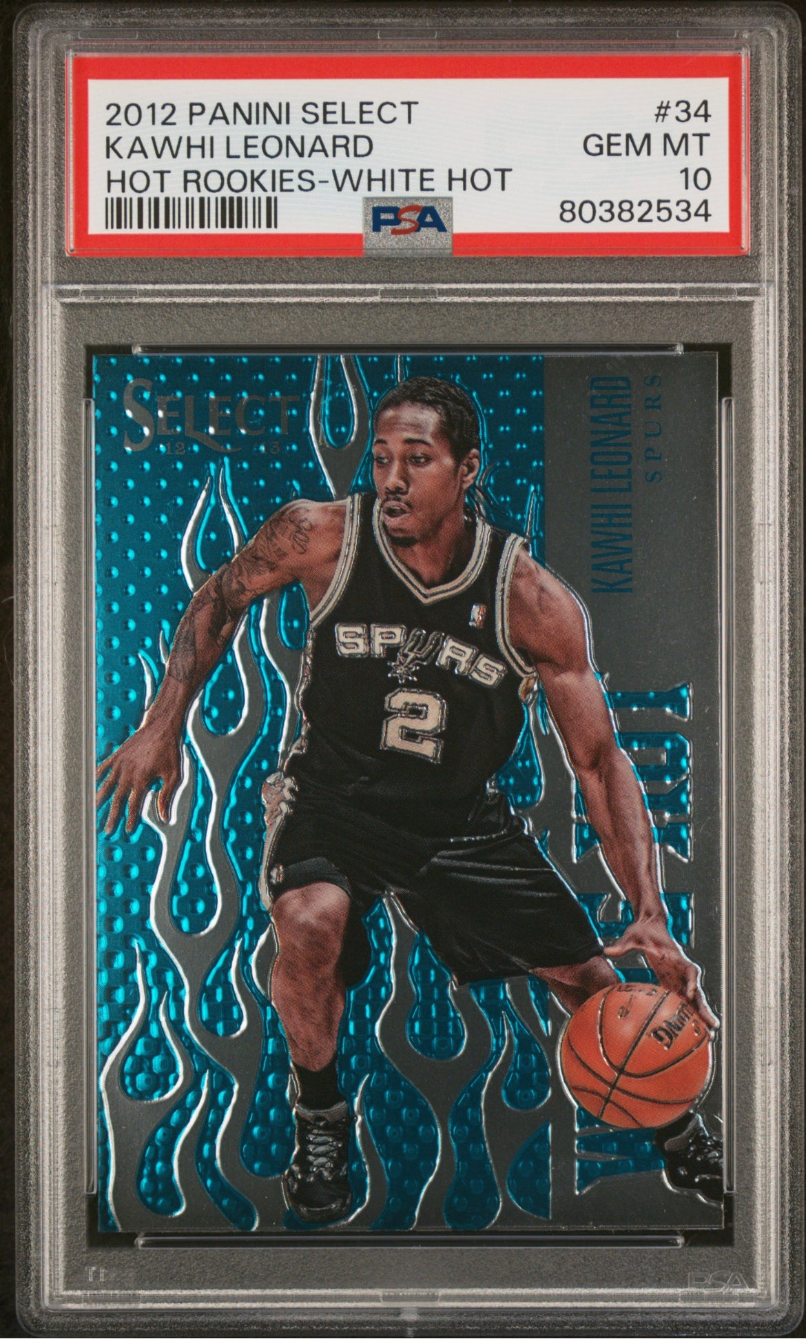 ❤️ 2012 Panini Select Rookies White Hot Kawhi Leonard #34 PSA 10 GEM MT Rookie RC