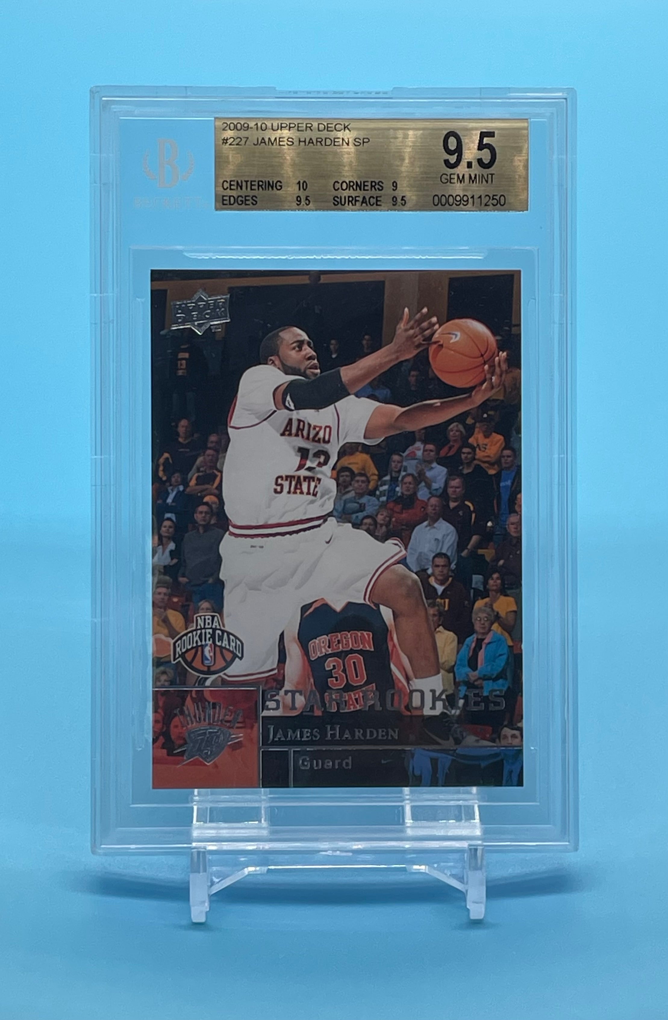 ❤️2009 Upper Deck First Edition #188 James Harden Rookie RC BGS 9.5 True Gem Mint