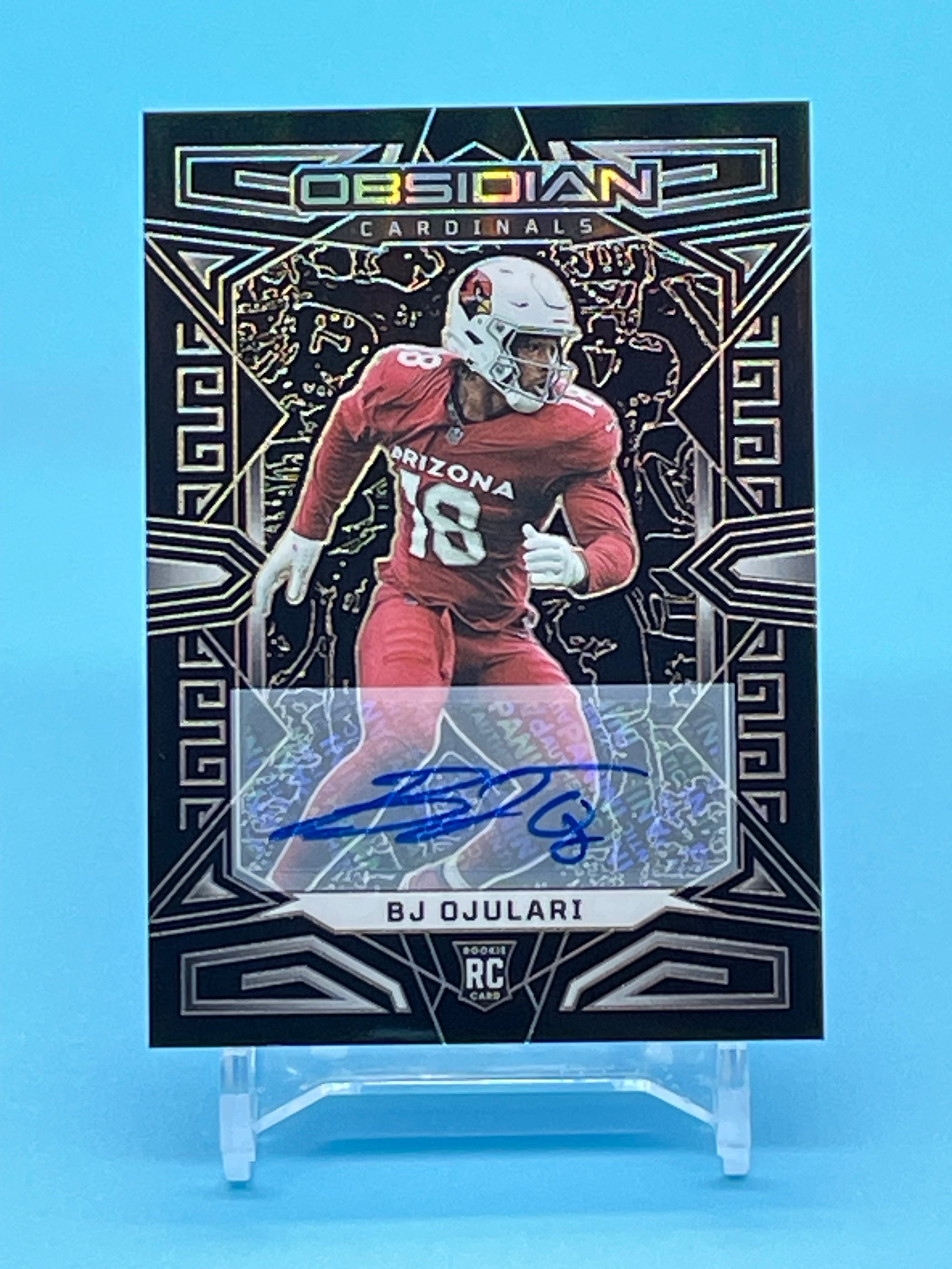 ❤️BJ Ojulari 2023 Panini Obsidian Rookie Autograph Auto RC Cardinals #102