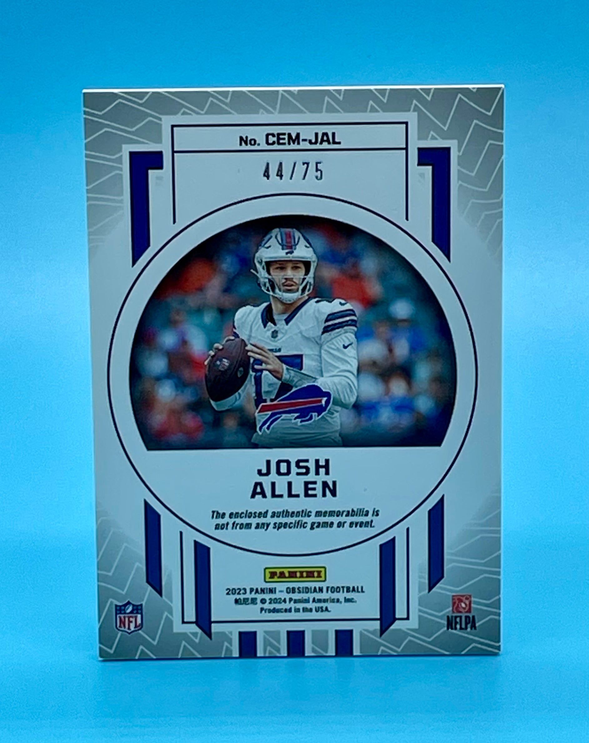 ❤️2023 Obsidian Cutting Edge Josh Allen Player Worn Patch /75 Buffalo Bills